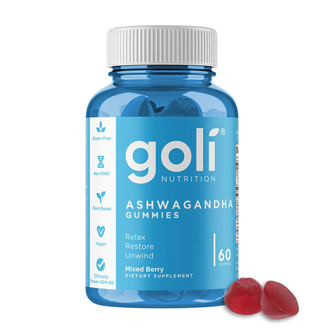 Ashwagandha Gummies - Immunity, Mood Support - 60 Ct - Mixed Berry - Miyo Kind