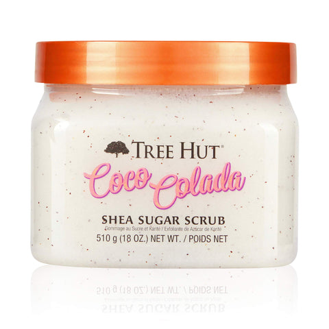 Tree Hut Coco Colada Shea Sugar Scrub, 18 oz, Ultra Hydrating and Exfoliating Scrub for Nourishing Essential Body Care