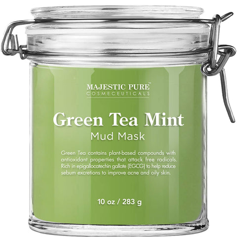 Green Tea Mint Mud Mask - 10 oz - Miyo Kind