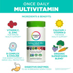 Active Adult 50+ Multivitamin for Immune, Bone, and Energy Support - 90 Count - Miyo Kind