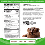 Organic Plant Based Protein Powder - Creamy Chocolate Fudge - 2.03 lbs - Miyo Kind